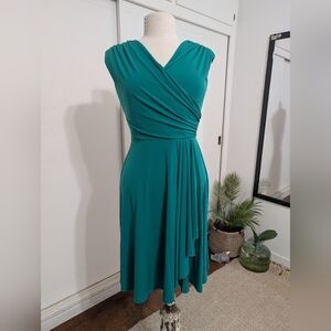Alyx Asymmetrical Teal Dress